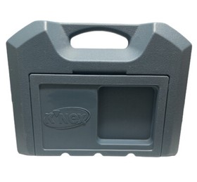 K'NEX Blue Hard Box Carrying Case with Miscellaneous Knex Pieces Vintage