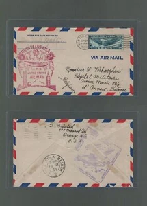 US First Flight Cover NY to Antwerp Belgium Military Hospital via Ireland 1939 - Picture 1 of 3