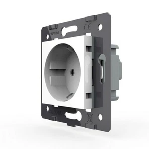 LIVOLO Modul Schuko Steckdose Stecker Wandsteckdose mit Kindersicherung in Weiß - Bild 1 von 6