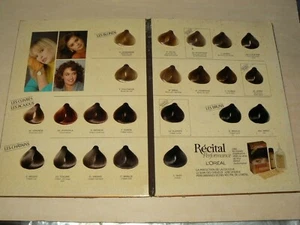 Présentatoire Carton Publicitaire Ancien L'OREAL Shampoing Coiffure Cheveux - Picture 1 of 2