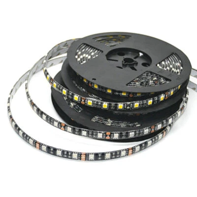 RGB RGBW RGBWW 5050 LED Strip light Black PCB Flexible LED Tape TV  Background - Image 1 of 4