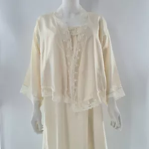 VINTAGE GIVENCHY INTIMATE PARIS SATIN DELYS Nylon Blend NIGHTGOWN - MEDIUM RARE - Picture 1 of 12