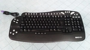 MaxData Smart Office Keyboard EZ-8000 Multimedia PS/2 Computer Keyboard - Picture 1 of 3