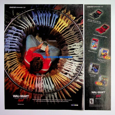 Nintendo Game Boy Advance SP Console 2003 Trade Print Magazine Ad Poster ADVERT - Image 1 of 2