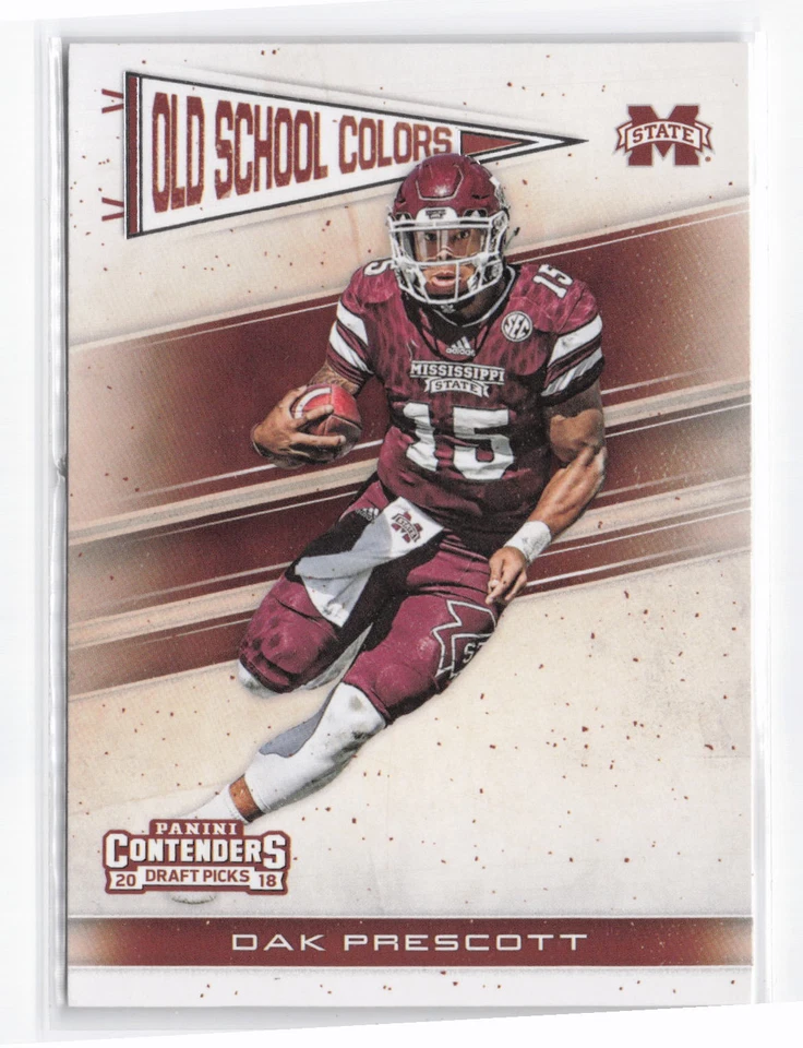 2018 Panini Contenders Draft Picks #6 Dak Prescott Old School Colors - Image 1 of 2
