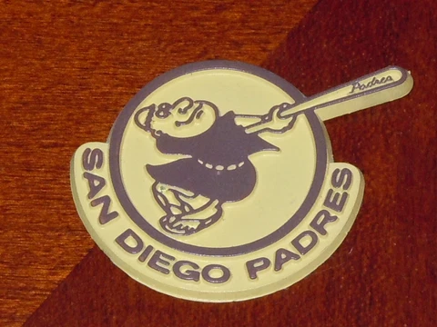 SAN DIEGO PADRES Vintage Old MLB RUBBER Baseball FRIDGE MAGNET Standings Board Cover