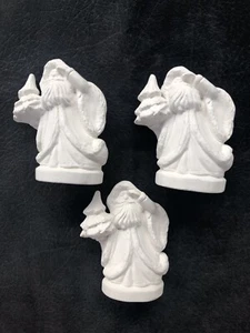Santa Ready To Paint Ceramic Trio - Picture 1 of 6