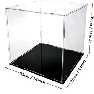 1 Stück Quadratische Acryl Vitrine Actionfigur Box Modell Schreibtisch Vitrine Klar - Bild 1 von 13