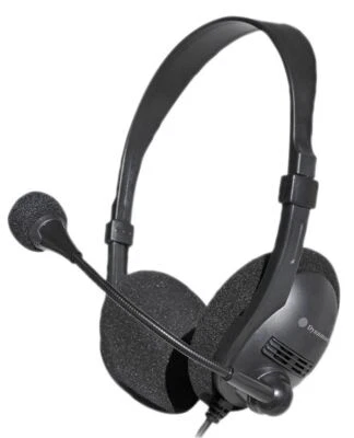 DYNAMODE - USB Over-Head Stereo Headphones, Black - Image 1 of 3