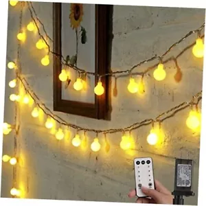 Mini Globe String Lights, 66 Ft. 200 LED Fairy String Lights 66Ft Warm White - Picture 1 of 8