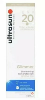 Ultrasun Glimmer Shimmering Sun Protection Sensitive Skin Spf20 150ml - Image 1 of 2