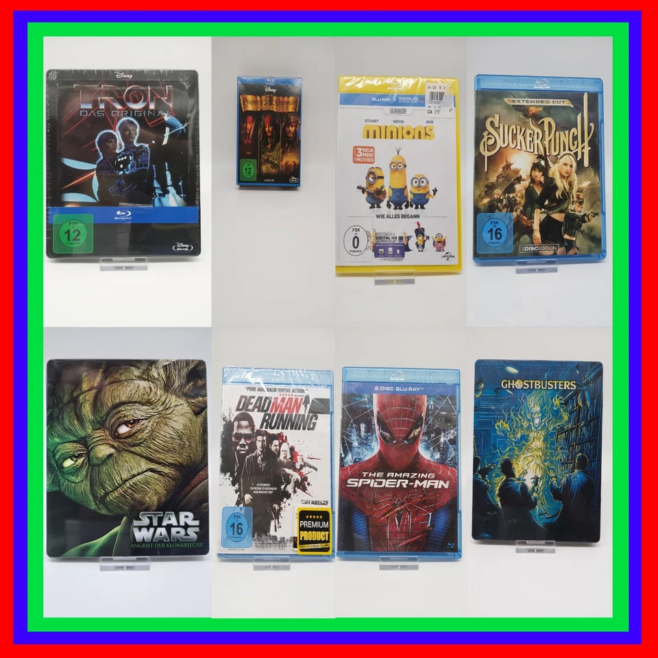 Mega Auswahl BluRay & Steelbooks Star Wars Marvel Spider Man Ghostbusters uvm. - Bild 1 von 1