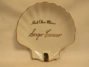 Vintage HERB OBSER MOTORS Auto Riverhead NY Sergio Caruso Seashell Ashtray - Picture 1 of 3