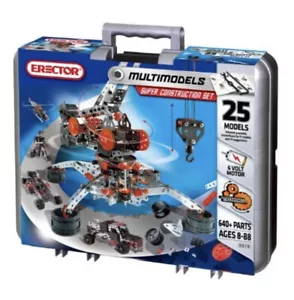 Erector - Super Construction Set, 25 Models, 640+ Parts - Picture 1 of 5