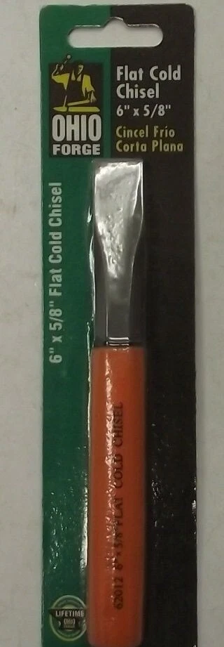 Ohio Forge 62012 6" x 5/8" Flat Cold Chisel With Sleeve - Image 1 of 1