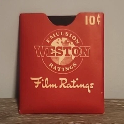 Clasificaciones de emulsión Weston clasificaciones de películas de colección Foto 1 de 3