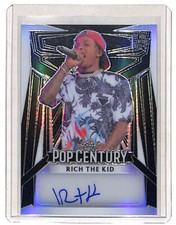 2023 Leaf Pop Century Rich The Kid 1/8 Black Auto Autograph Card Rapper
