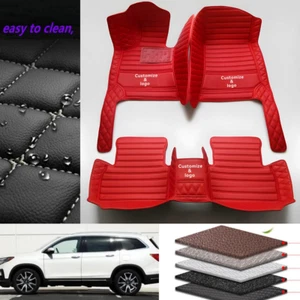 Alfombrillas de coche de lujo personalizadas aptas para Honda Pilot 2006-2020 - Imagen 1 de 36