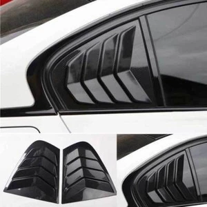 2x Carbon Fiber Quarter Window Louver Scoop Vent For BMW 3-Series F30 2013-2018 - Picture 1 of 7