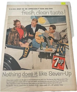 Vintage Paper Advertising - 7-UP, 1958, Life Magazine, 10½"x14" - Picture 1 of 5