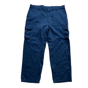 Pantalones cargo Wrangler para hombre 42 x 32 negros trabajo 29" entrepierna manchas utilitarias - Imagen 1 de 6