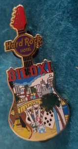 BILOXI HOTEL CITY T-SHIRT V17 POKER HAND CARDS GUITAR SERIES Hard Rock Cafe PIN - Picture 1 of 1