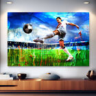 Leinwand Bild Fußball Wandbilder XXL Wohnzimmer Fußballspieler Abstrakt 2077A