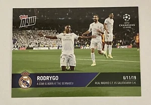2019 RODRYGO Topps Now UCL Soccer #25 Real Madrid True RC Rookie PR=331 🔥 - Picture 1 of 2