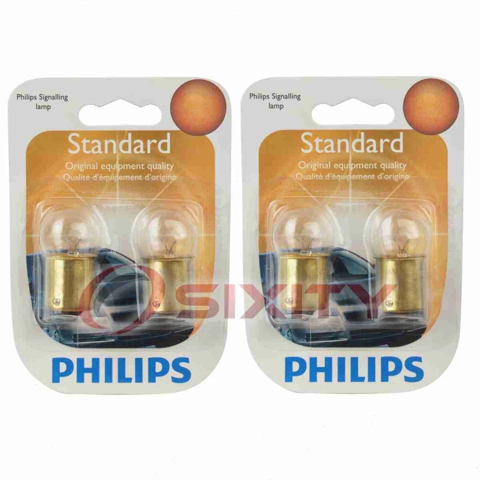 2 pc Philips License Plate Light Bulbs for Oldsmobile 88 98 Deluxe 88 E-47 wn - Image 1 of 4