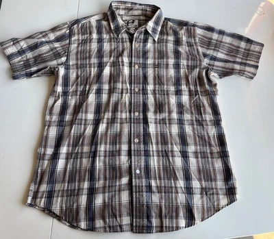 Рубашка Anchor синяя с коротким рукавом на пуговицах размер большой - Изображение 1 из 4