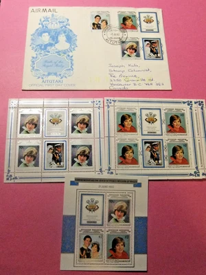 1982 Aitutaki FDC - Birth of Royal Baby - Plus Stamps - Image 1 of 3