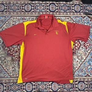 USC trojans Nike fit dry polo Authentic mens Size XXL - Picture 1 of 6