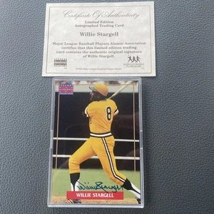 GIOCATORI MLB ALUMNI 1995-Willie Stargell Firma Certificata - Foto 1 di 6