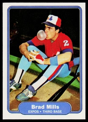 1982 Fleer #196 Brad Mills - Excellent - Image 1 of 2