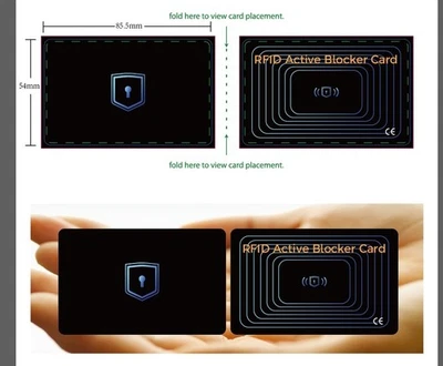 MEVALON-PRODUKTE E.K NFC RFID Karte RFID & NFC Schutz / RFID Blocker Karte für EC & Kreditkarten