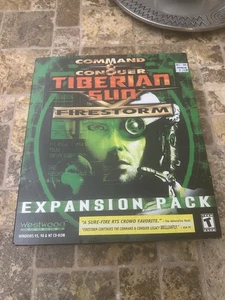Command & Conquer Tiberian Sun FireStorm PC caja grande sellada de fábrica EXCELENTE/CASI NUEVO RARO - Imagen 1 de 21
