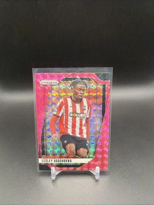 2024-25 Panini Prizm Premier League Lesley Ugochukwu #295 Pink Mosaic - Image 1 of 2