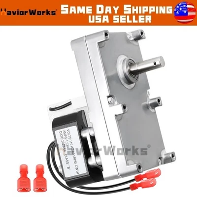 CRIDITPID For Englander Pellet Stove Auger Feed Motor, 1 RPM Counter Clockwise, PU-047040