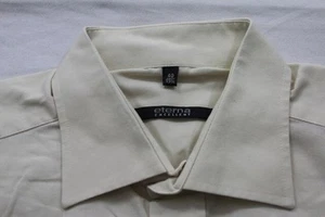 Eterna Excellent Shirt Short Sleeve 40 Light Beige Solid New Condition #E8310 - Picture 1 of 1