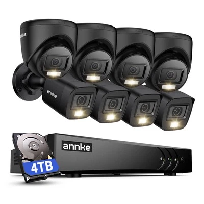 ANNKE 3K 8CH DVR H.265+ 1080P Security Camera System CCTV Outdoor AI Detection - Image 1 of 4