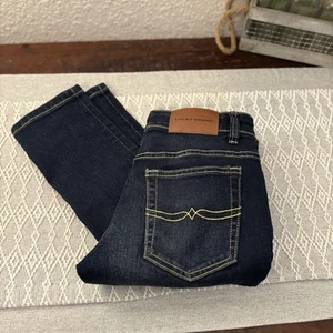 Lucky Brand Girls Skinny Authentic Skinny Size 10 Dark Wash Adjustable New - Picture 1 of 7
