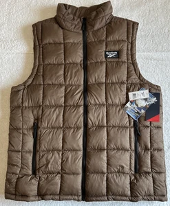 Reebok Men's Puffer Vest Toffee Men's 2XL Outerwear Wind Resistant MSRP $125 NEW - Picture 1 of 7
