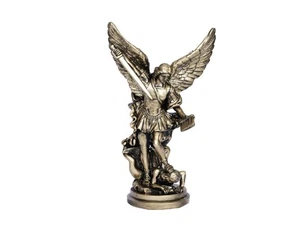 12.2in St Michael Archangel Statue San Miguel Arcangel Statue Saint Michael D... - Picture 1 of 6