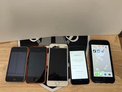 Lot of 5 Apple Iphones As Is Parts Repair A1549 A1688 A1453 A1241 A1349 As Is - Image 1 of 4