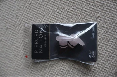Pacote Pierced Nation 00G 10mm; Quartzo Rosa, Titânio, Vidro - Imagem 1 de 4