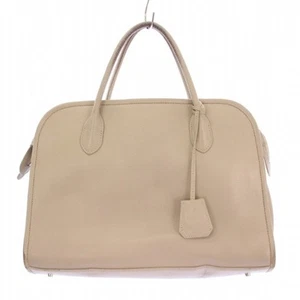 Hah Hoaw. Handbag leather greige BB Used a233ba01e45f369f2c54d3388101d700 - Picture 1 of 9