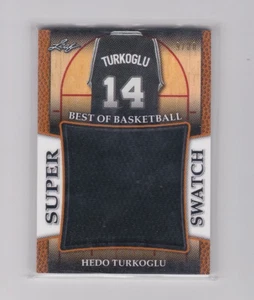 2017 Leaf Best of Basketball Super Swatch Jersey/Relic SS-10 Hedo Turkoglu 9/30 - Picture 1 of 1