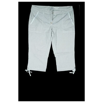 Tom Tailor 3/4 Hose Tapered Short Bermuda 48 W38 XXXL blau weiß gestreift dünn - Image 1 of 3