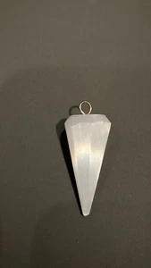 Selenite Crystal Point Necklace Point Crystal Gypsum, Cleaning Selenite Jewelry - Picture 1 of 10