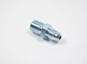 581605 Fragola -4 AN Male To 1/4" NPT Thread Straight Adapter Fitting Zinc Steel - Foto 1 di 4